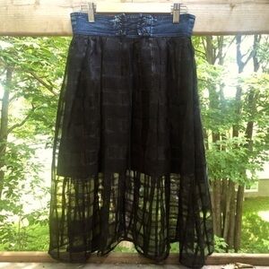 Vintage Y2K Tulle Skirt Mid Thigh Small
